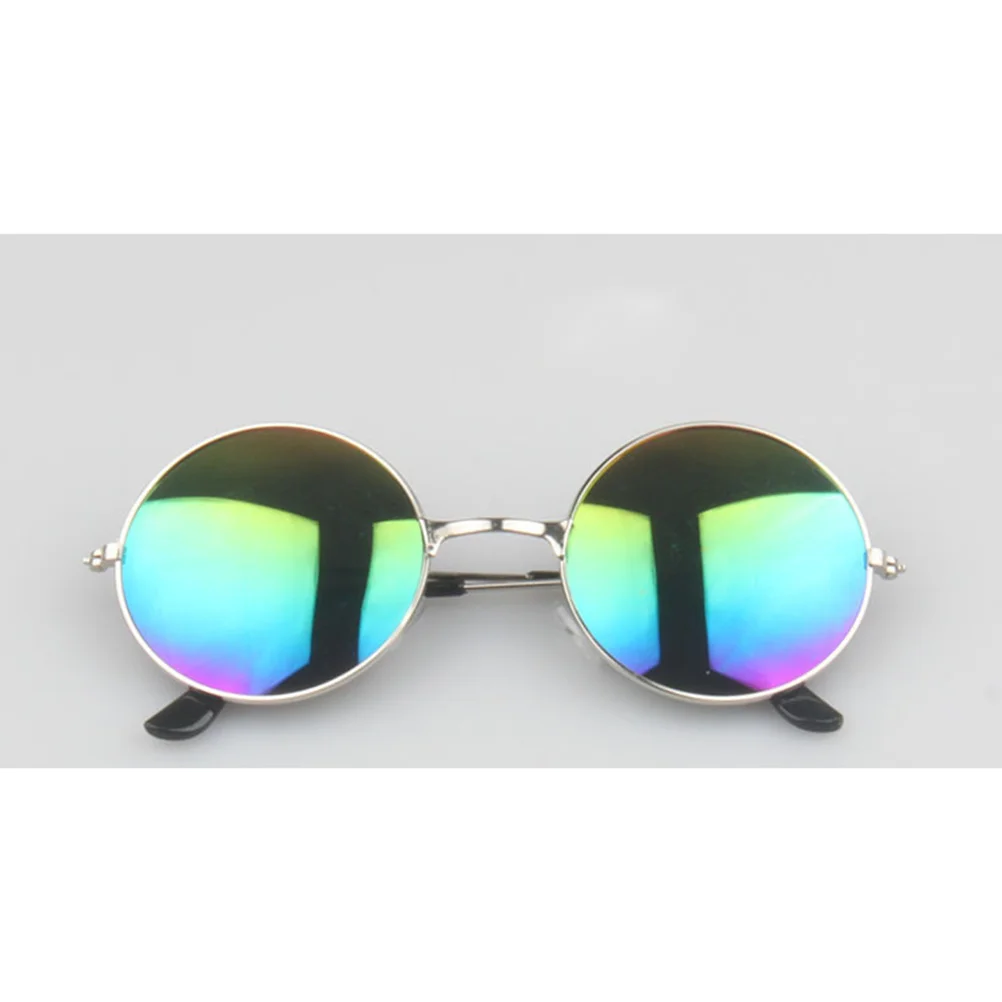 

Round Metal Sunglasses Nickel Frame Color Changing Lens Retro Hippie Style Unisex Glasses Driving Outdoor Wear