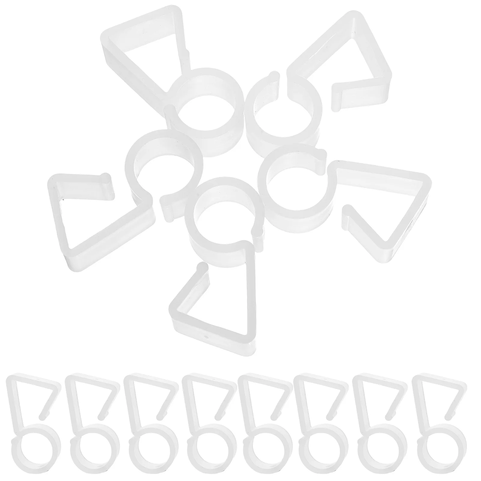 

100pcs Hooks Plastic Hanging Lamp Hangers Christmas Halloween Party Outdoor Hanging Lamp Hangers Pendant Light