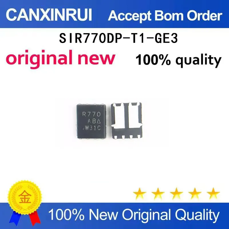 

（5-100 pieces）Brand new original SIR770DP-T1-GE3 silk screen R770 QFN-8 chip in stock