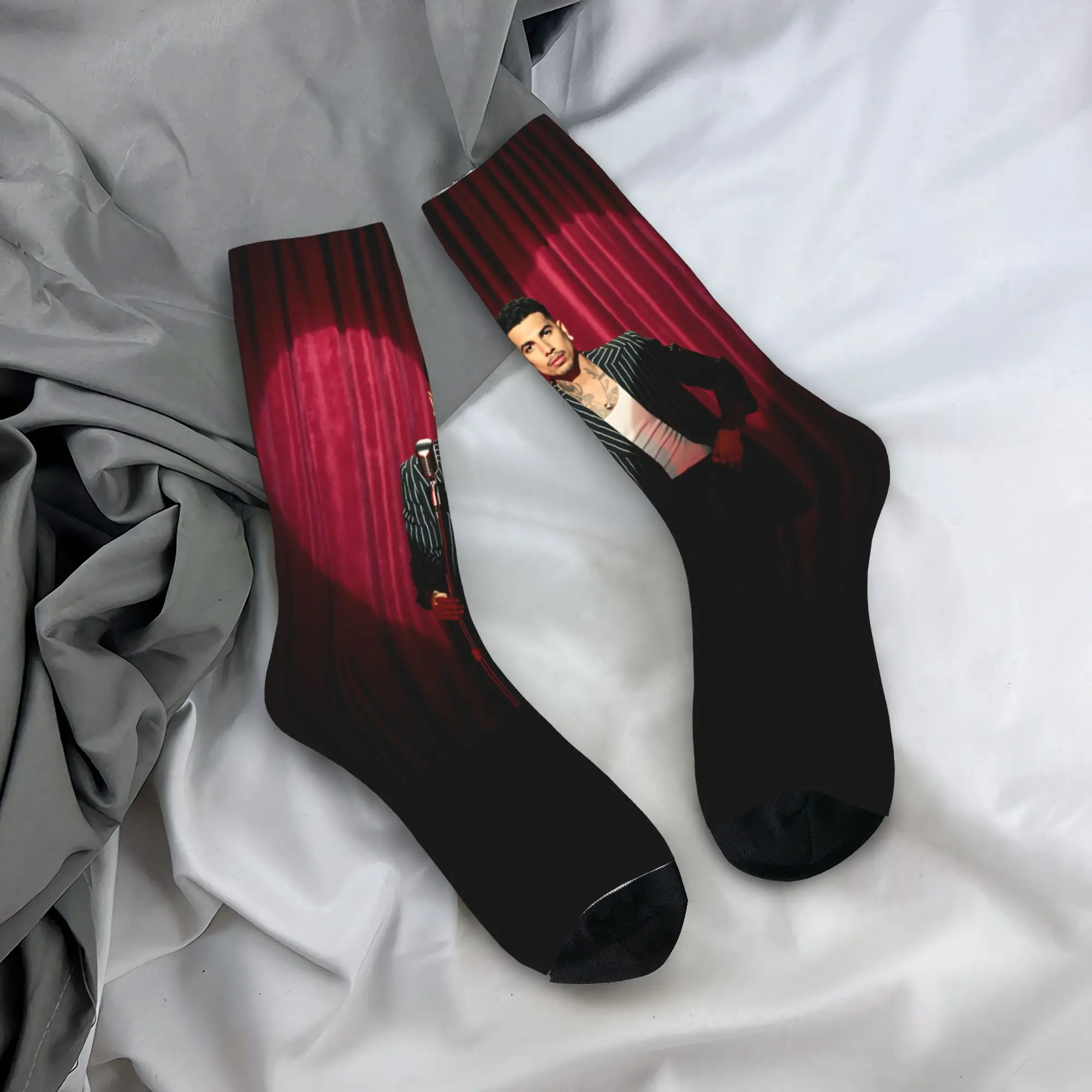 

Singer Rapper Rauw Alejandro Socks Korean Stockings Winter Anti Skid Men Socks Soft Breathable Design Running Socks