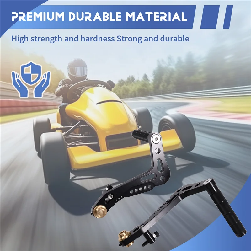 دواسات دواسة الفرامل أوتاد القدم قابلة للتعديل لسباق القدم لدواسات كارت الذهاب مناسبة لدراجة نارية عربة الذهاب
