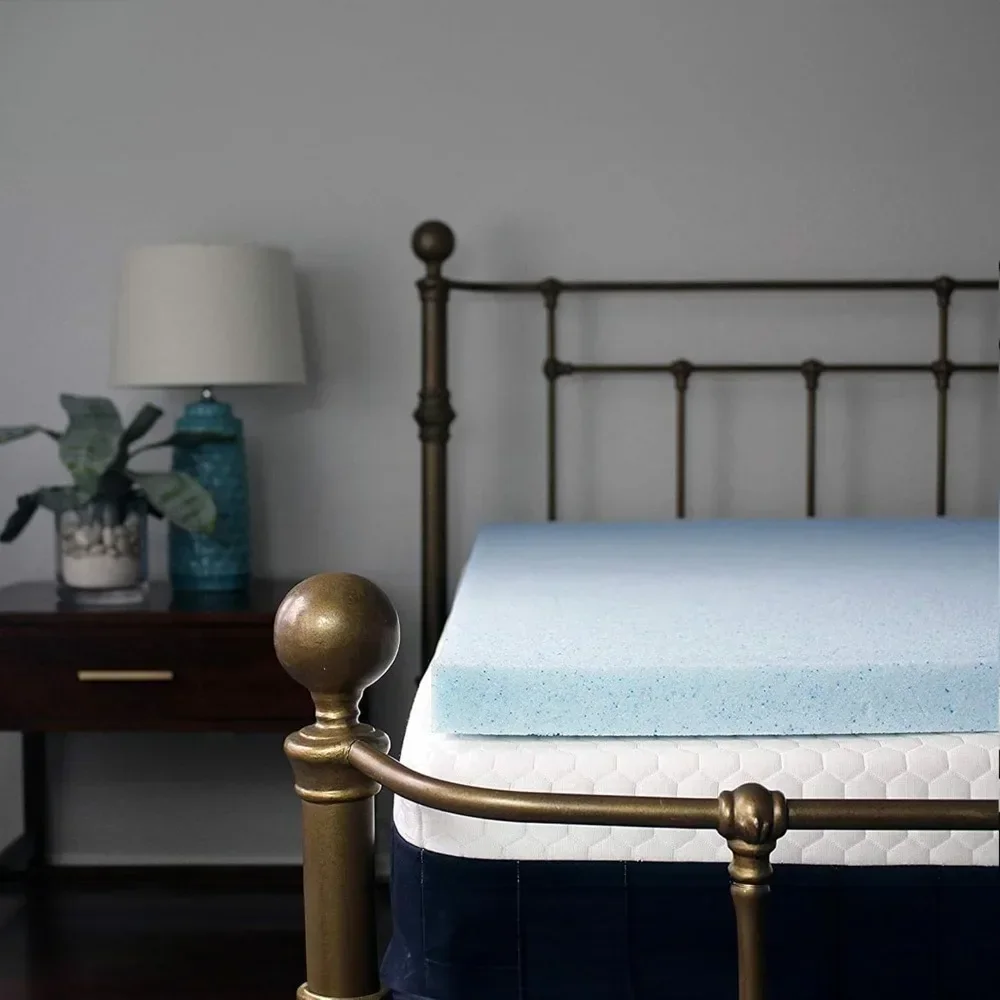 

Memory Foam Mattress Topper King, 4 Inch Gel Memory Foam Bed Topper for Bed,