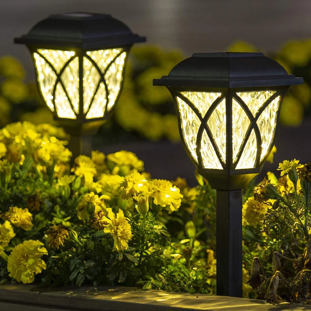 

Solar Lantern Garden Stake Lights Lawn Lamp Outdoor Ground Plug IP55 Waterproof Heat Cold Resistance Solar Powered for Yard