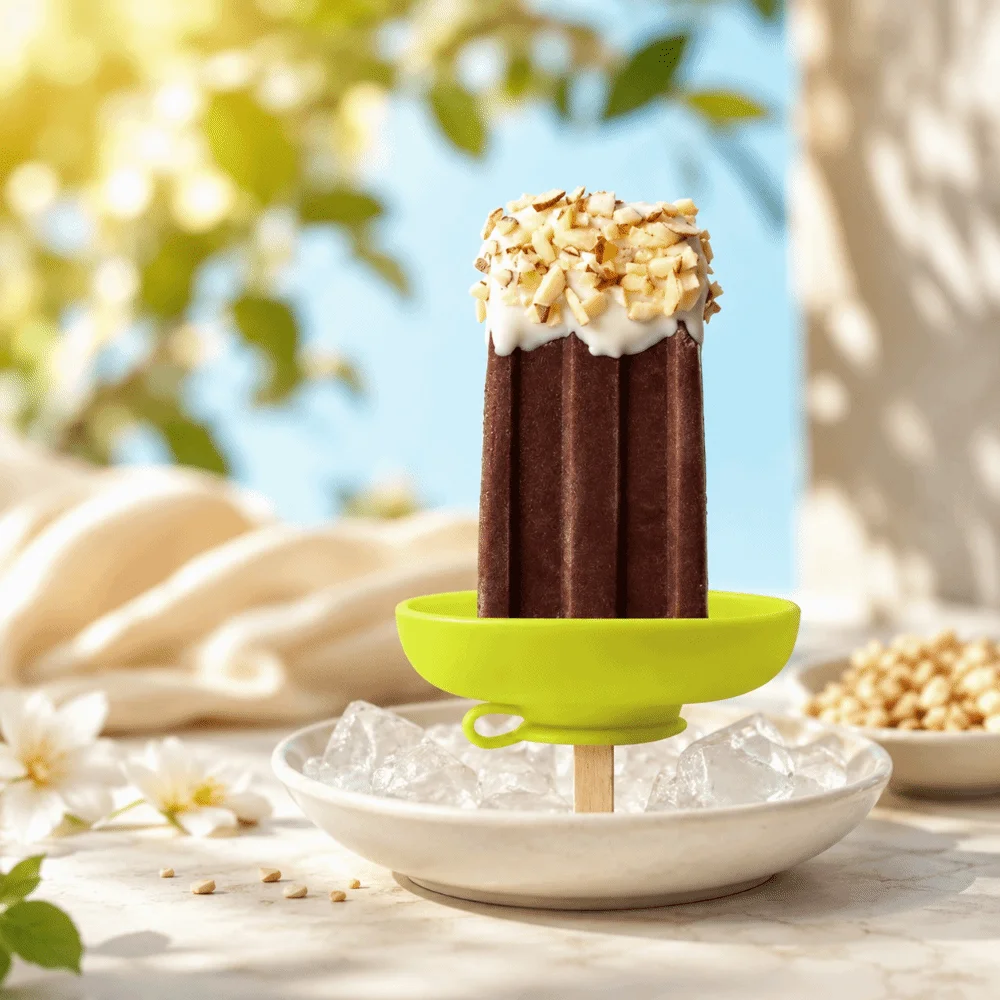 Reusable Silicone Anti-Drip Ice Cream Holder Drip Proof Anti-Flow Ice Cream Tray Mess Free Ice Cream Protector Summer Treats