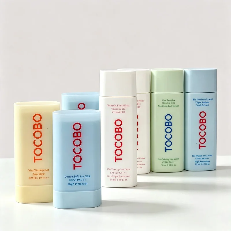 Korean Sell Well Skincare Brand TOCOBO Sunscreen Stick SPF50+ PA++++ Pre-makeup Sun Primer Travel Portable Oil Control Hydration
