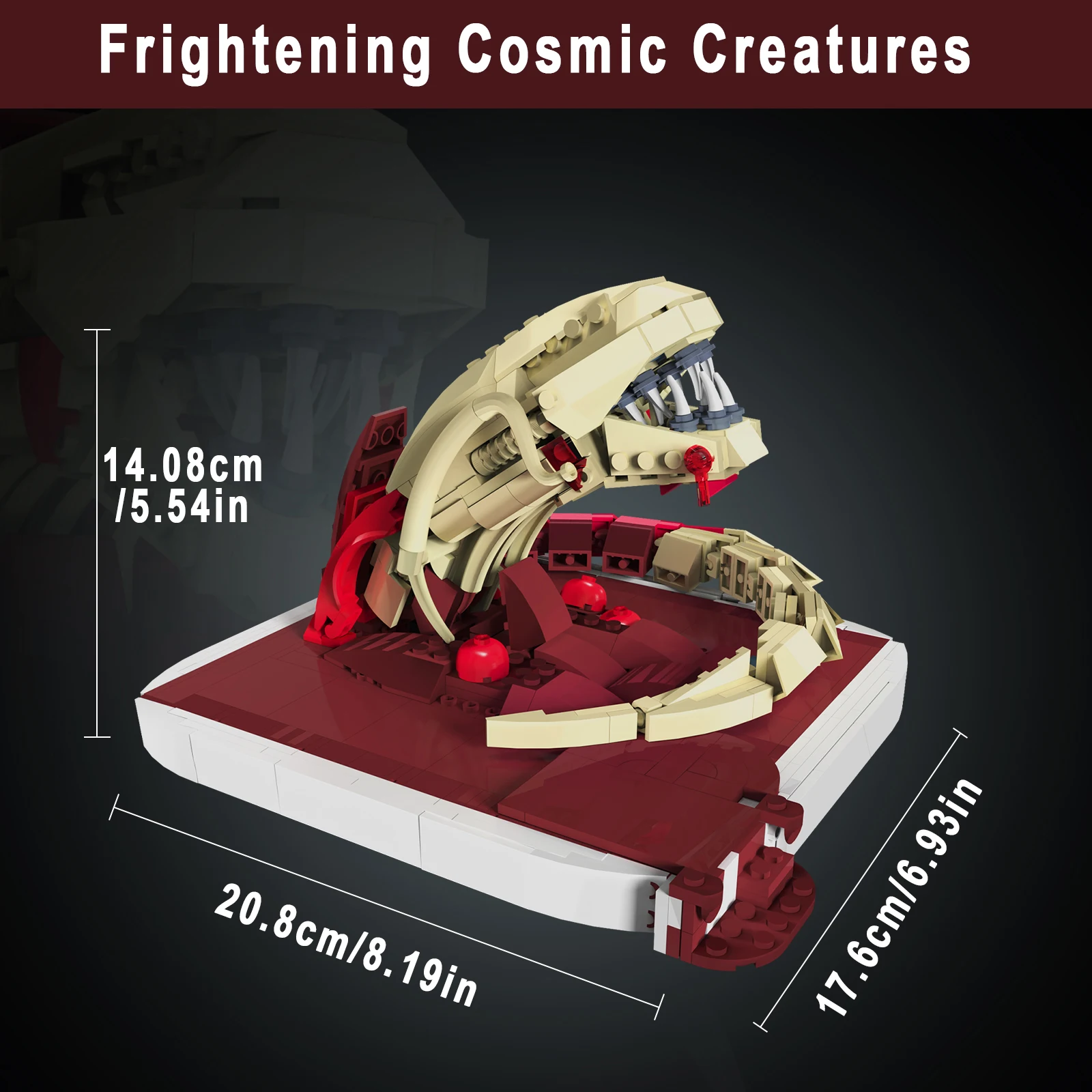 Ensemble de blocs de construction Chestburster – Série de collection Xenomorph |   Kit modèle Alien, idéal pour les cadeaux d'anniversaire et l'affichage du bureau