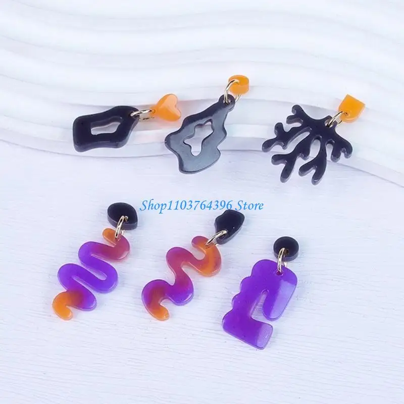  Set of 4 Geometric Irregular Earring Epoxy Mold Earring Pendant Mold for Craft Enthusiasts Jewelry Making Tool