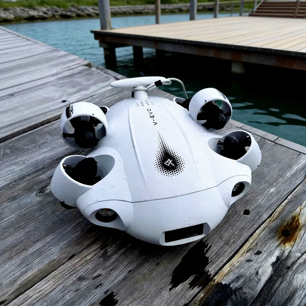 VR Control & Marine Inspection Lock Underwater with 4K UHD, 360° Omnidirectional ROV for