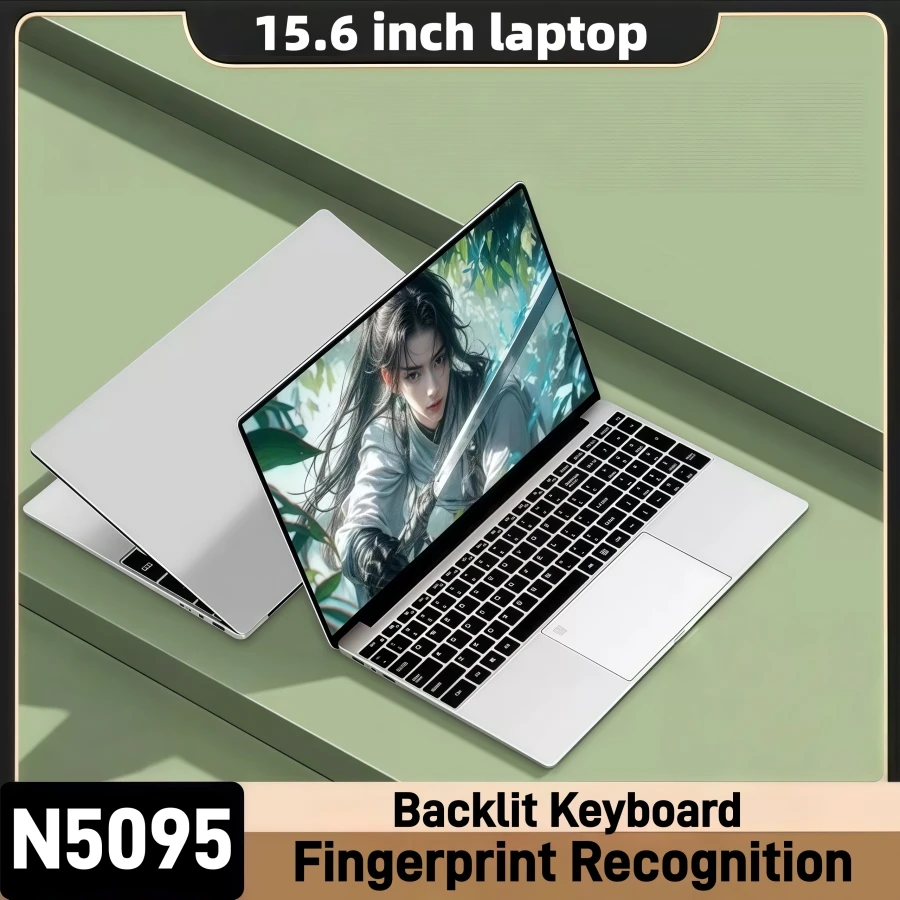 أجهزة كمبيوتر محمولة للألعاب IPS Intel N5095 مقاس 15.6 بوصة كمبيوتر محمول محمول Windows11 16GB 32GB DDR4 512G/1 تيرا بايت SSD صفقات لوحة المفاتيح بإضاءة خلفية