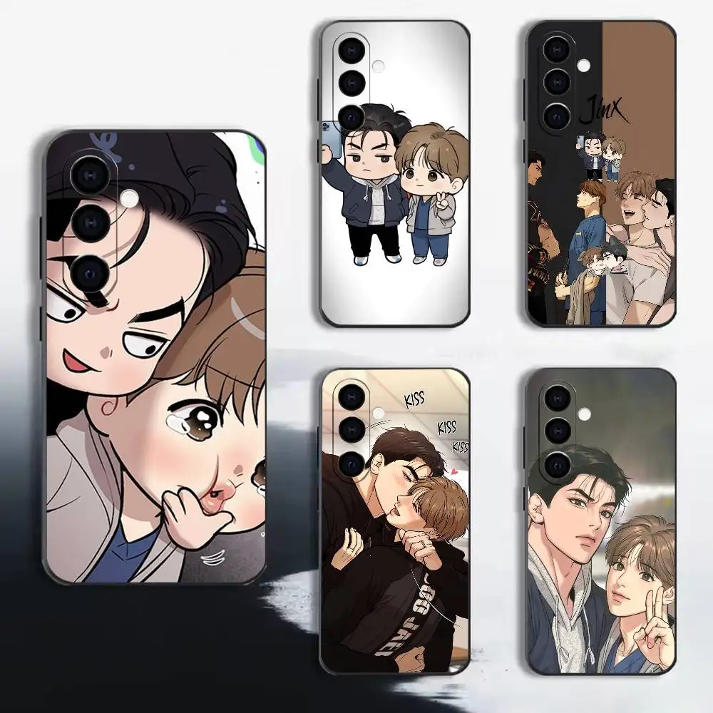 G-Joo-Jaekyung X Kim Dan J-Jinx Phone Case For Samsung A72,A53,A71,A70,A52,A73,A51,Silicone Black Soft