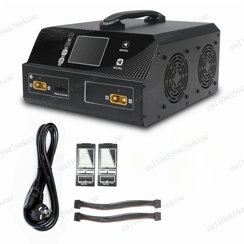 Intelligent Charger 2800W Dual Port 6-14S Battery Fast Charger Agricultural Balanced Charging