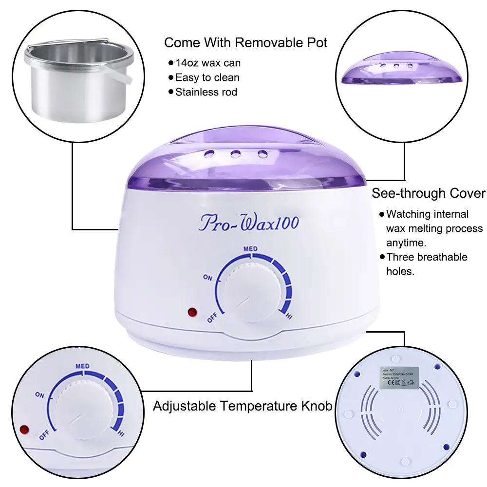 YIKOOLIN Professional Wax Warmer Heater Depilatory Epilator Paraffin Heater Wax Bean Bead Heating Machine Hair Removal Machine