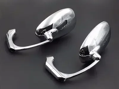 M10 M8 البيضاوي الجانب مرآة الرؤية الخلفية دراجة نارية الشارع عارية الدراجة كروزر المروحية CB ل مقهى المتسابق