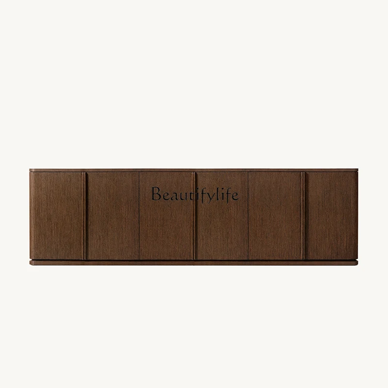 

American Country Solid Wood Light Luxury Premium 6 Door Storage Living Room Cabinet