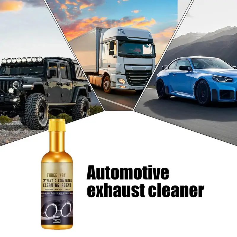 Emissions System Cleaner Effective Carbon Remover For Car 120ml Engine Carbon Cleaner For Catalytic Converters Car Engine