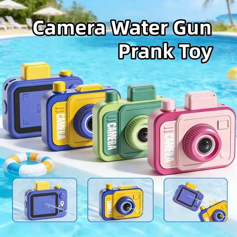 Camera Water Prank Toy Double Spray Front Back Water Funny Surprise Gift Kids Summer Pool Beach Party