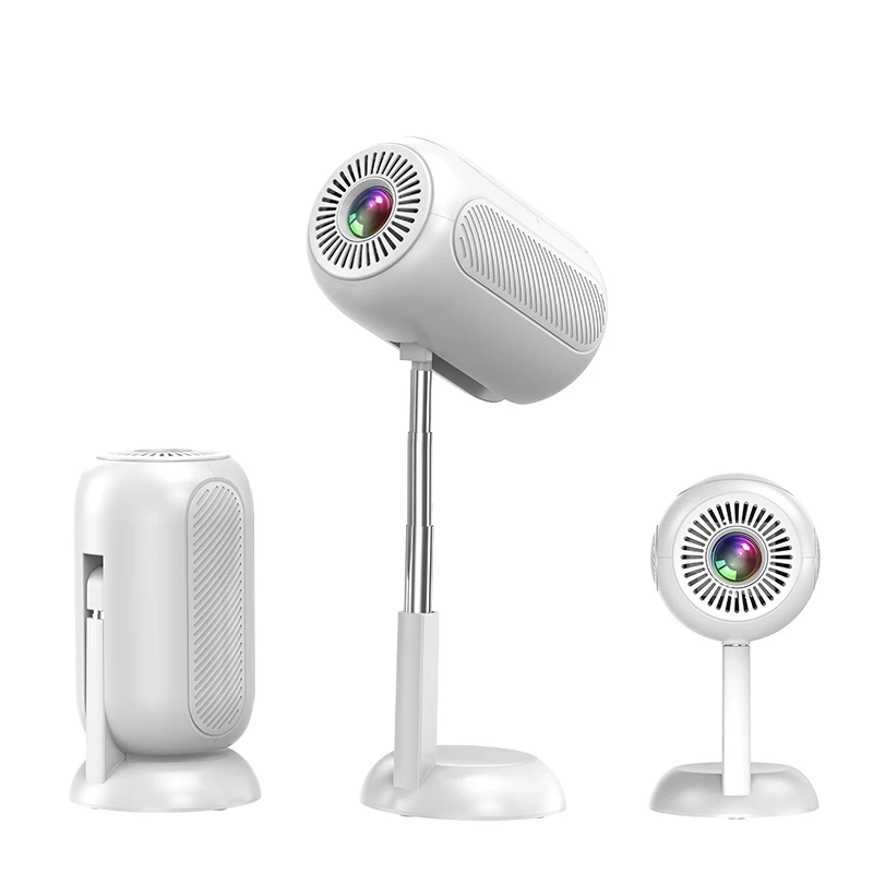 

TS-6 Hidden Lifting Frame Projector 3D Surround HIFI Stereo Speaker 1200 Lumens HD 720P Supports 4K Video Playback