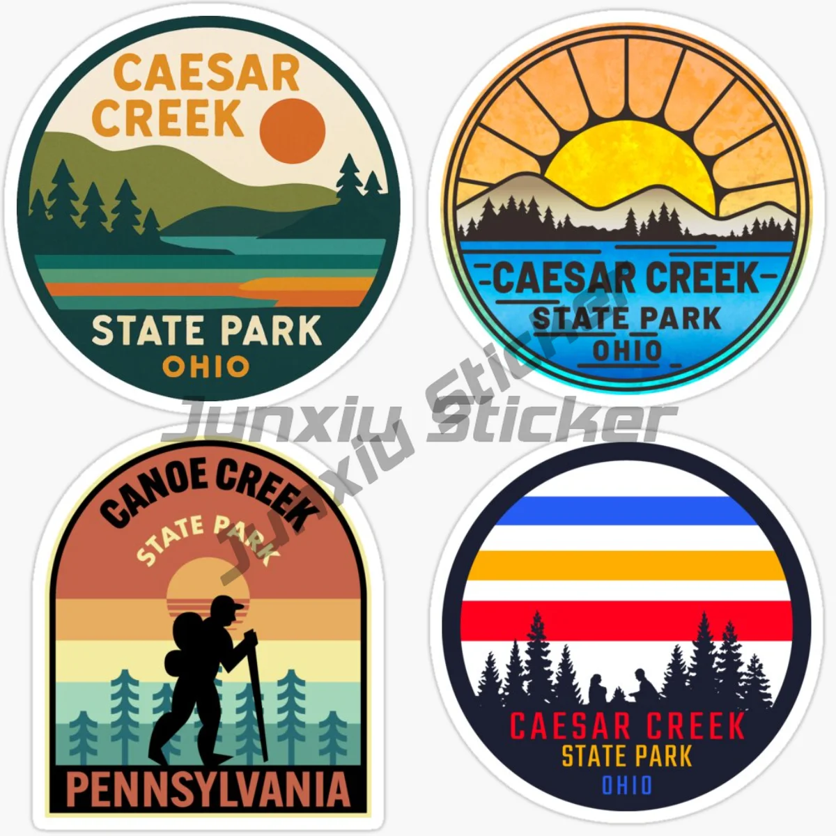 CADDO LAKE CASTLE ROCKS BASTROP STATE BUCKEYE LAKE STATE PARK Car Stickers Motorcycle Decal Vinyl Laptop Decor Car Accessories