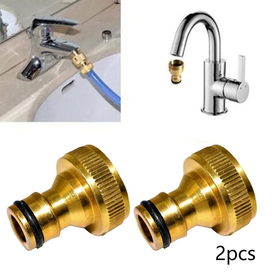 Kits New Parts Thread Connector Tap Water Pipe Adaptor Brass Connected Faucet Fitting Garden Replacement 3/4\\\\\\\