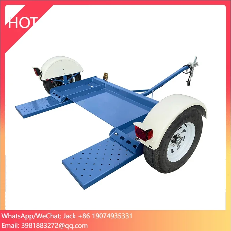 Car Dolly Trailer Brake System Safety Lock 4-Wheel Towing Vehicle Recovery Tool Car Mover Dolly Trailer
