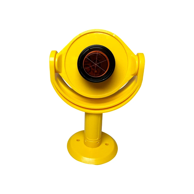 25mm Yellow Mini Prism ADS109 constant +17.5mm With Tilting Brackets For SWISS TYPE  Spigot For Total Station