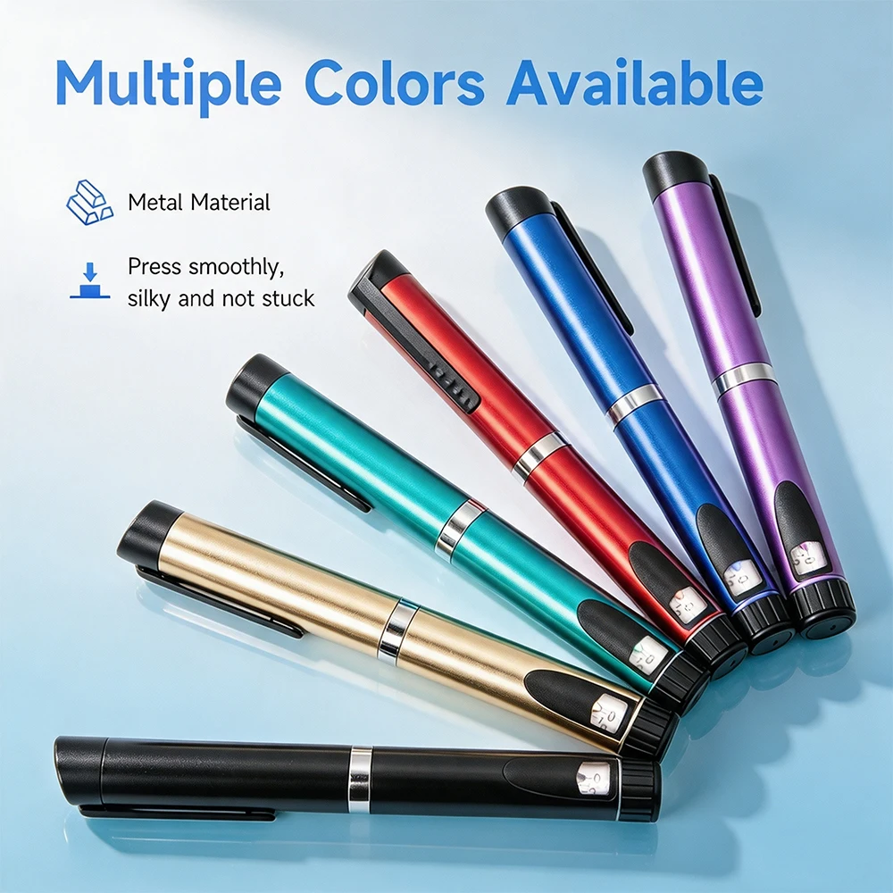 Reusable V3 Metal Injection Pen Adjustable Dose 3ml Cartridge Subcutaneous Injector Medical Aesthetic Durable Precise Home Use