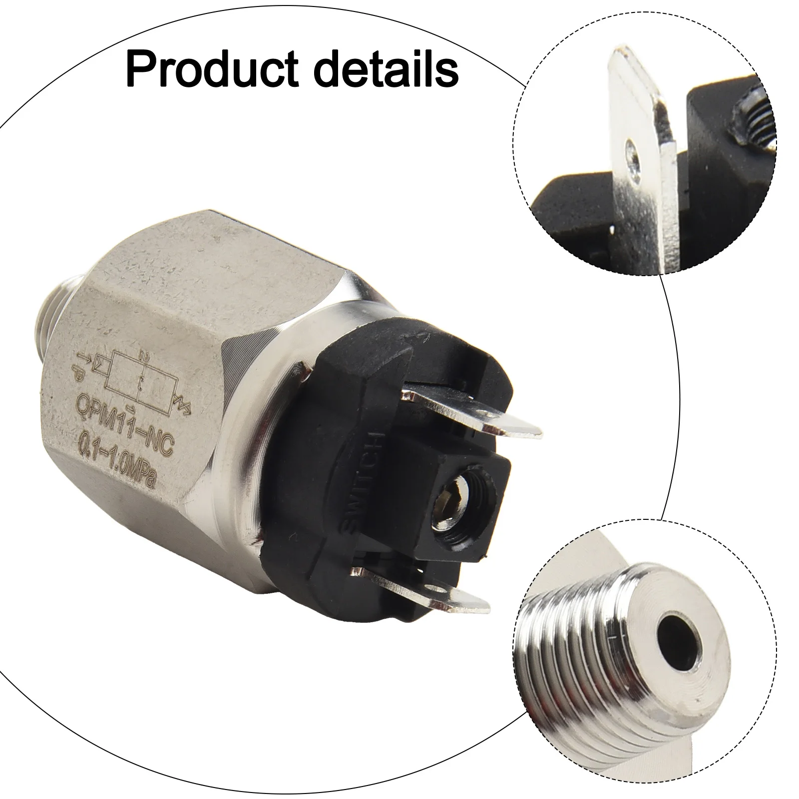 

Air Pressure Regulator Adjustable Pressure Switch Maximum Power 100VA Pressure Adjustment Instructions Adjustable Switch