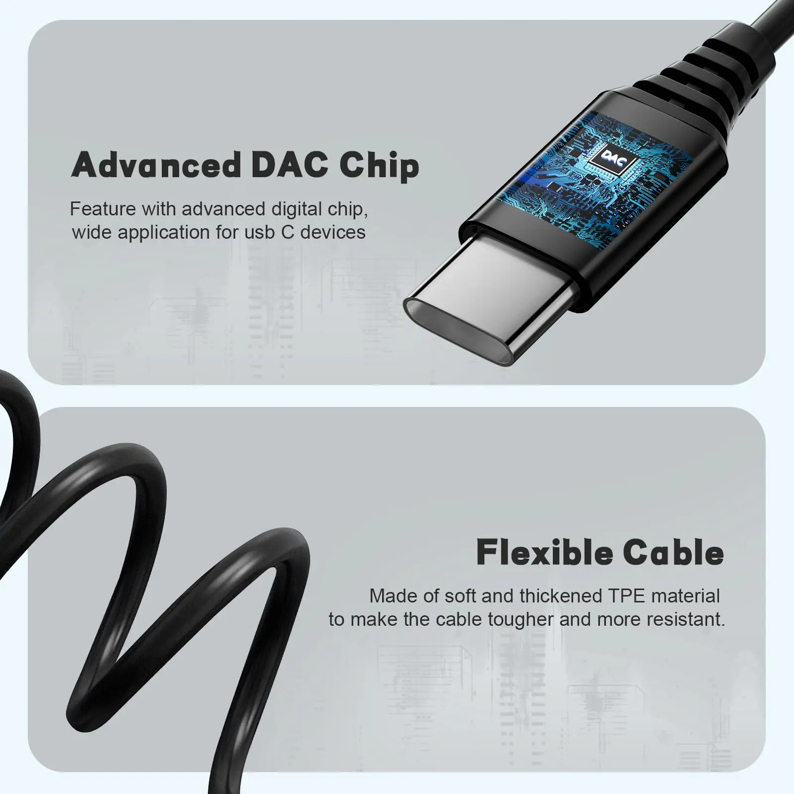 Tipo C Cuffie cablate Auricolari HiFi con cancellazione del rumore da 3,5 mm per Samsung iPhone 17 16 15 Xiaomi Huawei Cuffie per tablet per computer