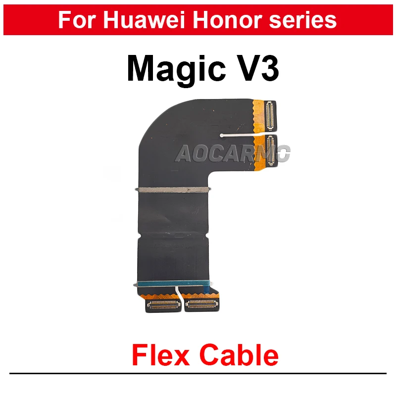 Aocarmo For Huawei Honor Magic V3 Spin Axis Screen Display Connection Flex Cable Distance Sensing Fingerprint Power Volume Flex