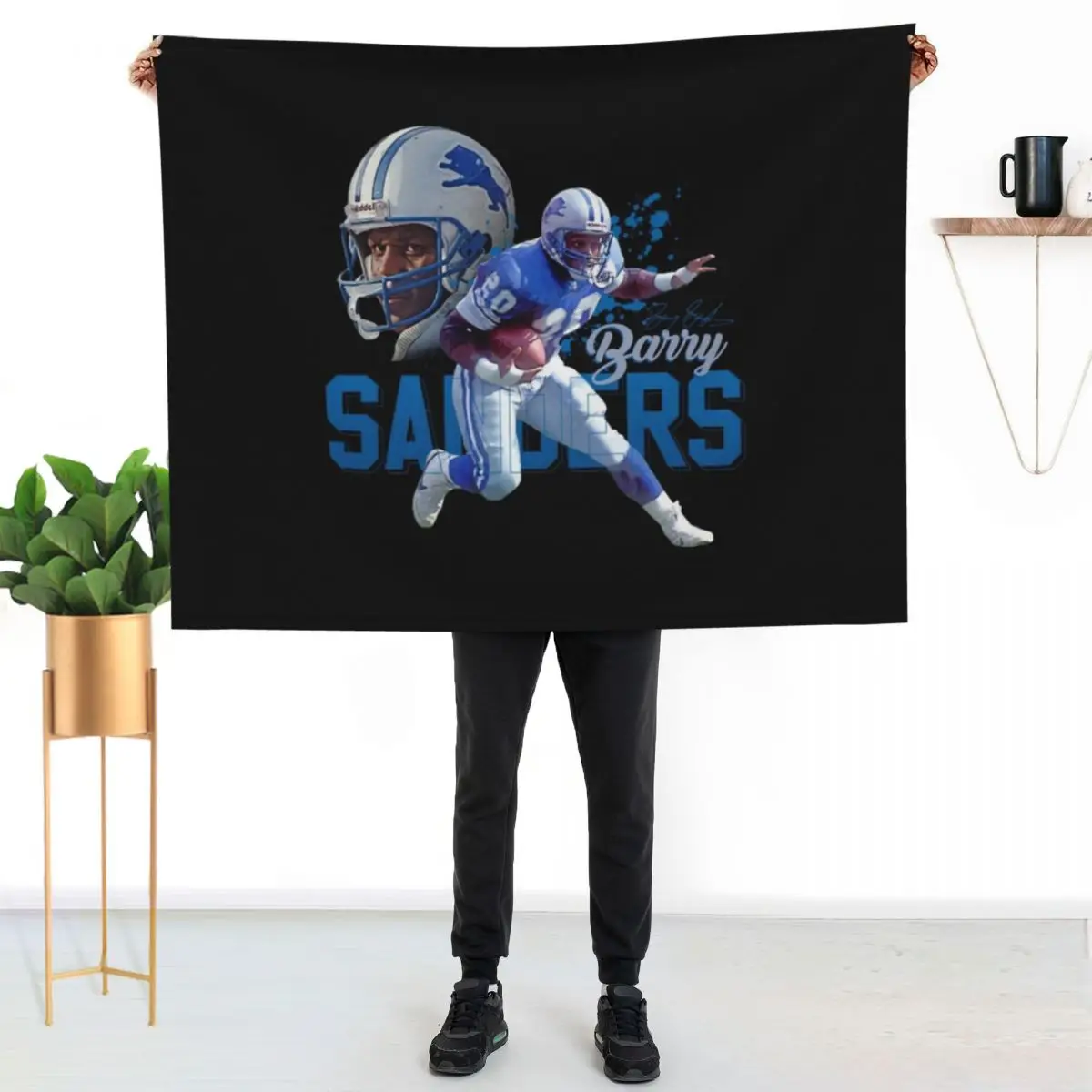Barry Sanders Throw Blanket Luxury St Summer Polar Baby Fashion Sofas Hairy Blankets