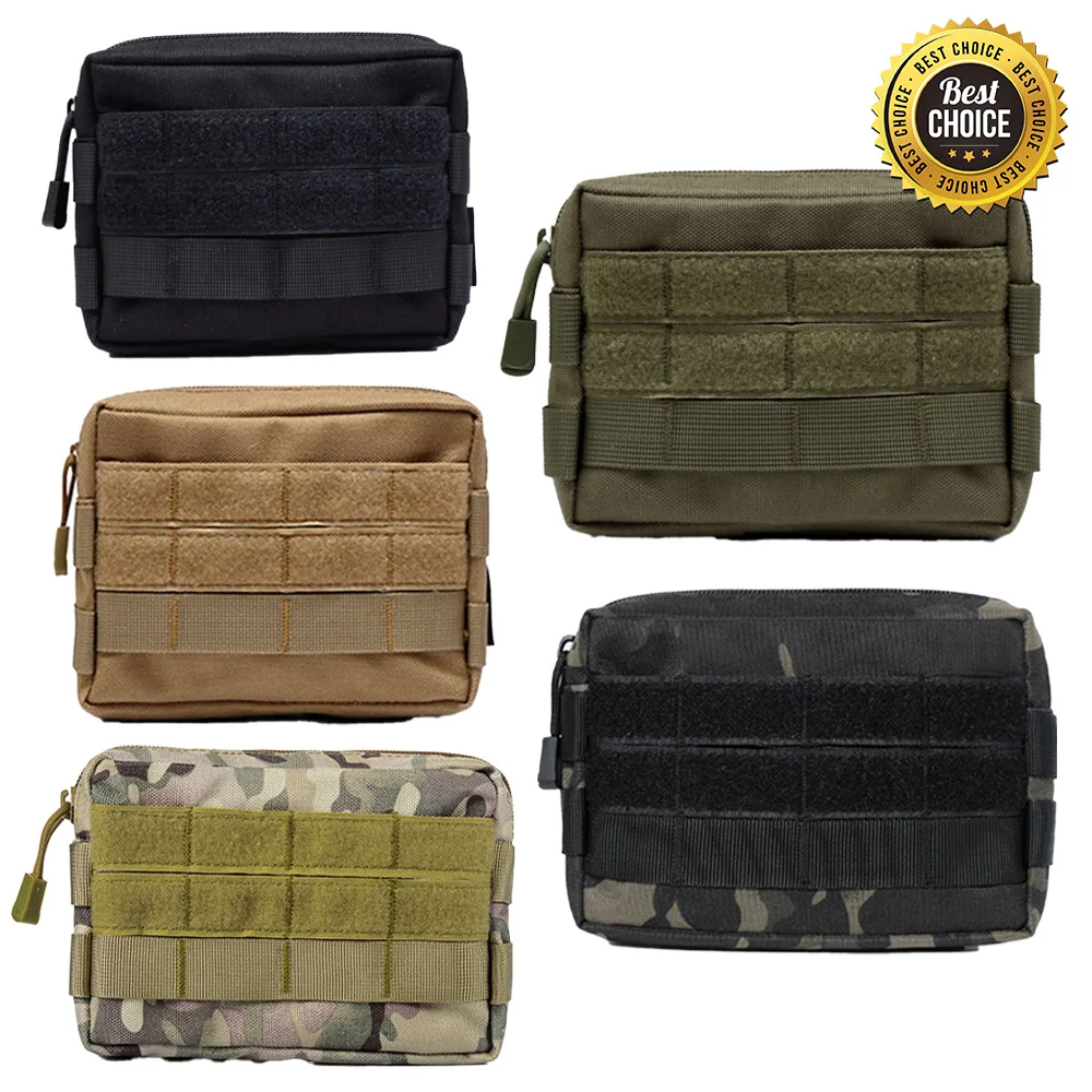 EDC Waist Bag Outdoor Camping EDC Tool Pouch Wallet Fanny Backpack Phone Bag Nylon Molle Hunting Waist Belt Pocket