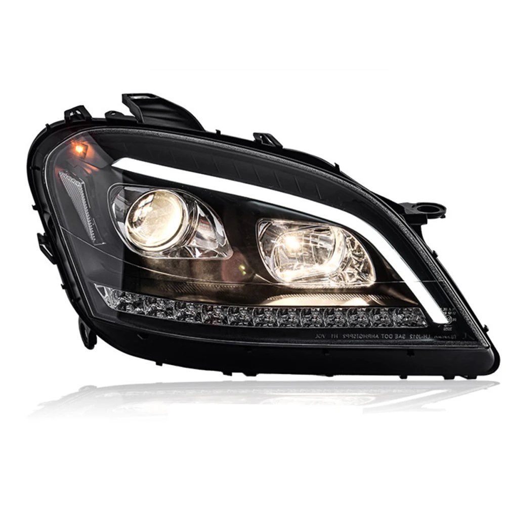 Car Lights for Benz W164 ML LED Headlight 2005 2006 2007 2008 ML350 ML500 Head Lamp Drl Projector Lens Automotive Accessories