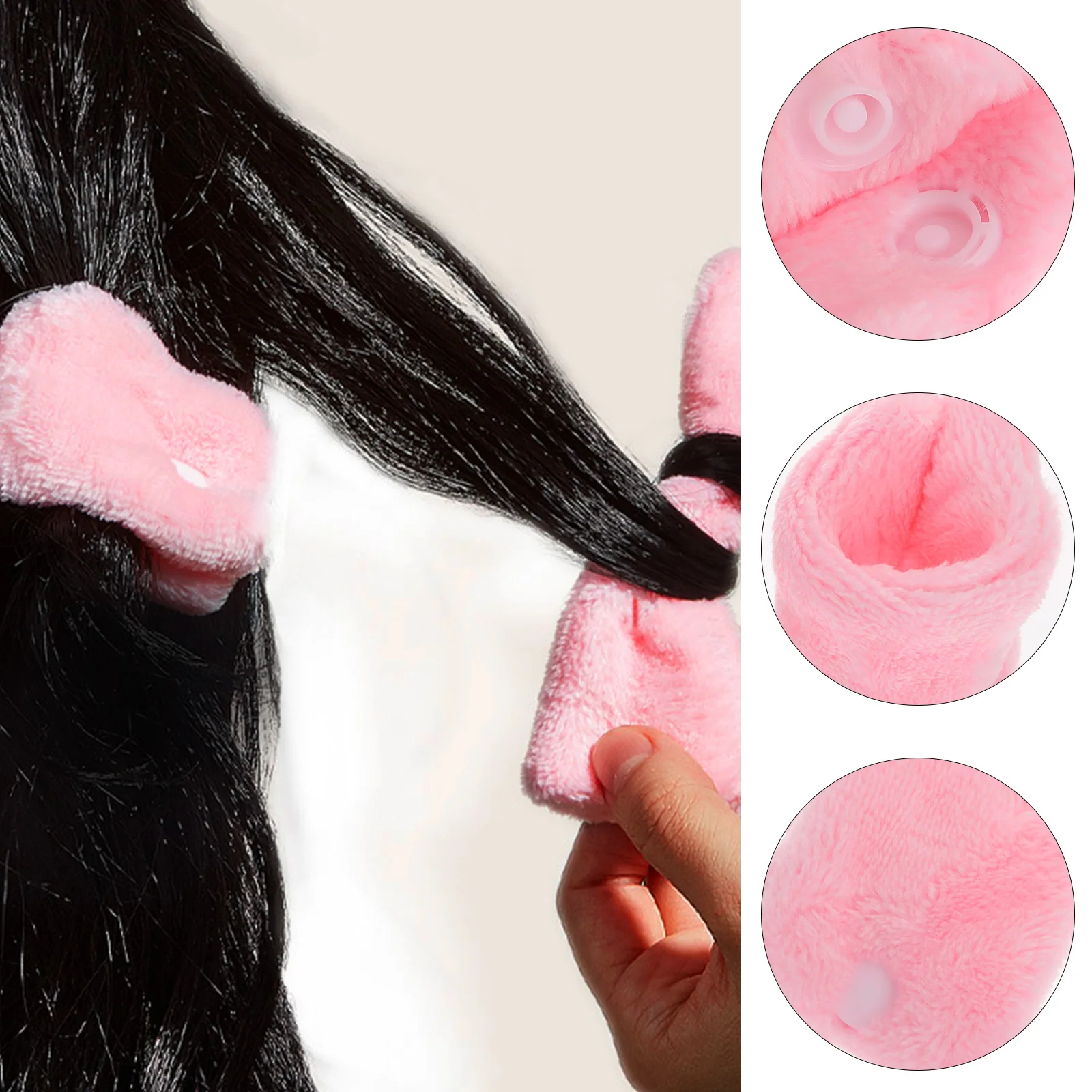

6pcs Coral Fleece Rollers No Heat Sleep Hair Curler Tools For Long Hair Damage-Free Styling Easy Use Gentle Wear Premium Quality