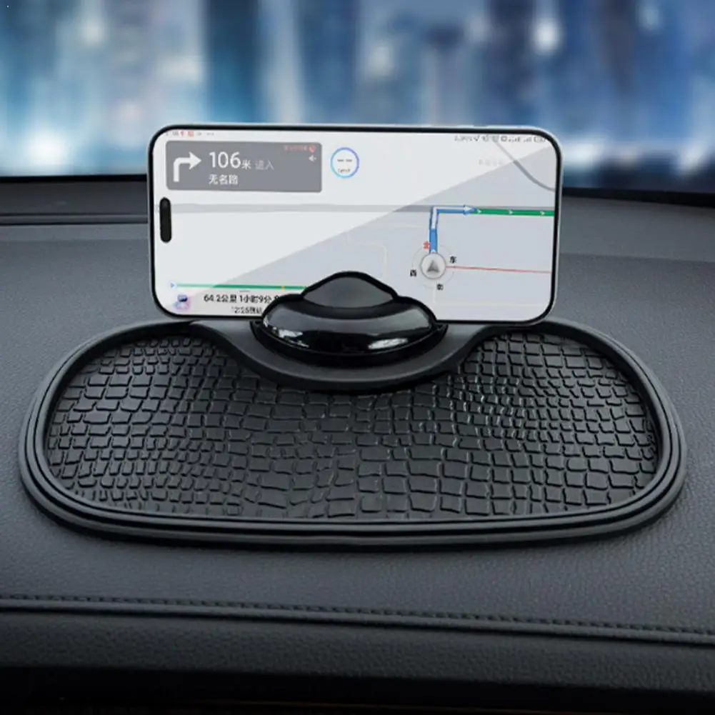 Multifunction Car Anti-Slip Mat 2 in 1 Car Phone Mount 360-Degree Rotation Stable Smartphone Holder with Anti Slip Mat Dashboard