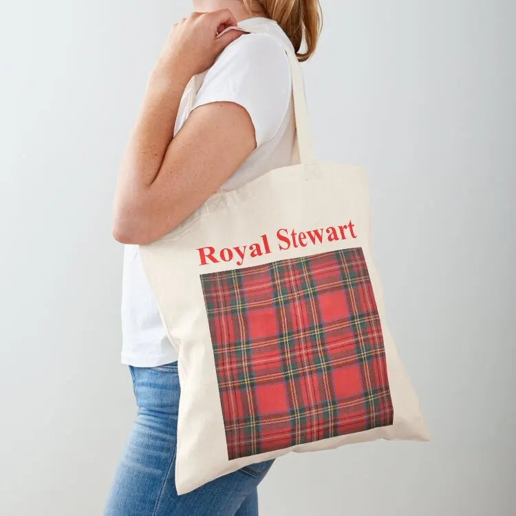 

Royal Stewart Tartan Tote Bag Women's tote bag bags luxury women bag for beach canvas shopping