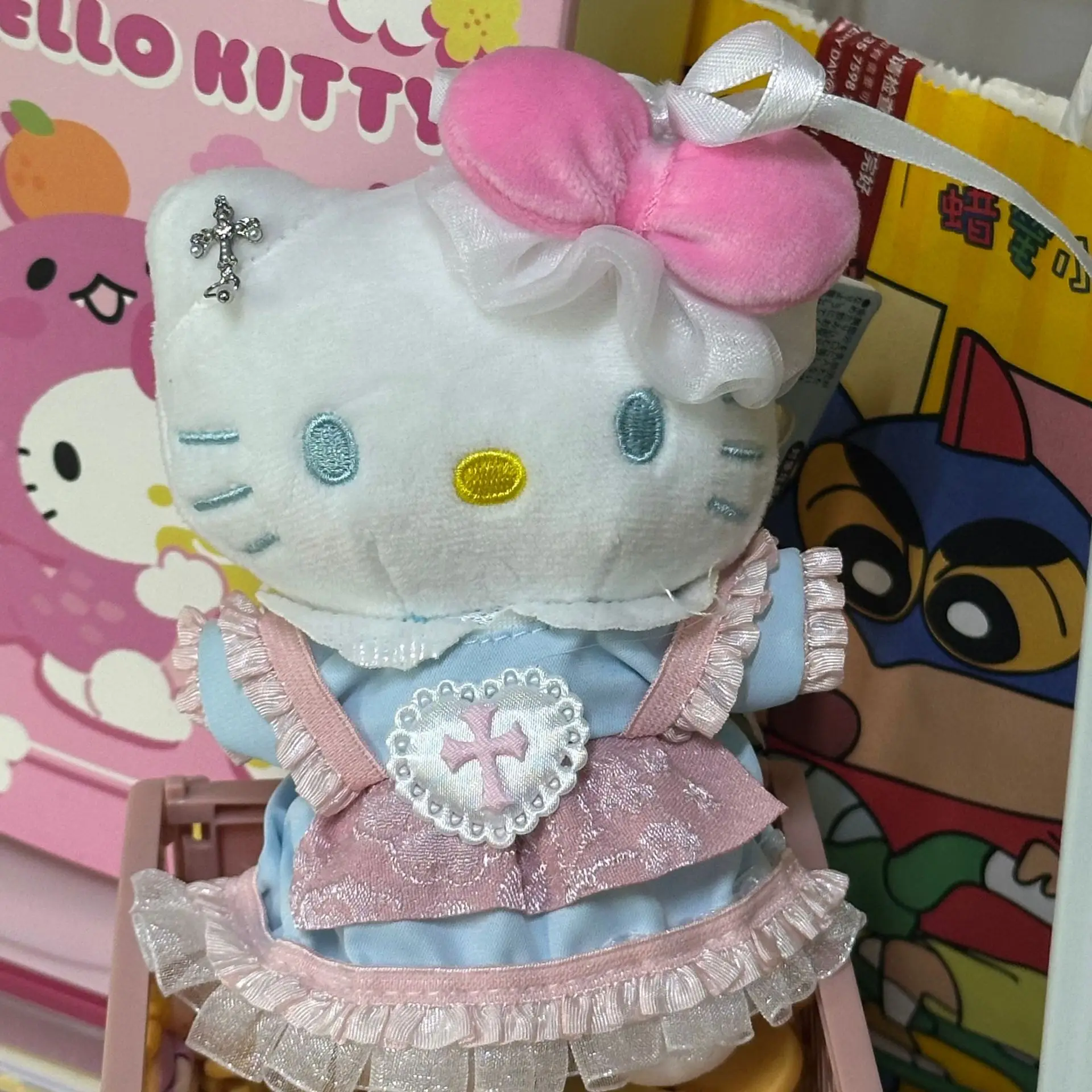 Infirmière Hello Kitty peluche poupée sac pendentif dessin animé mignon Anime sac à dos accessoires porte-clés voiture cintre filles cadeaux jouets