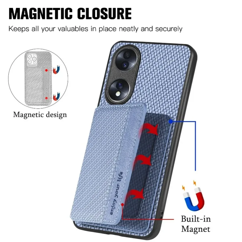 Magnet Case For Honor 90 70 200 Lite 50 X7A X8A X9A X7B X8B X7 X8 X9 Flip Wallet Case Cover For Huawei P60 P50 Nova 12 11 10 Pro