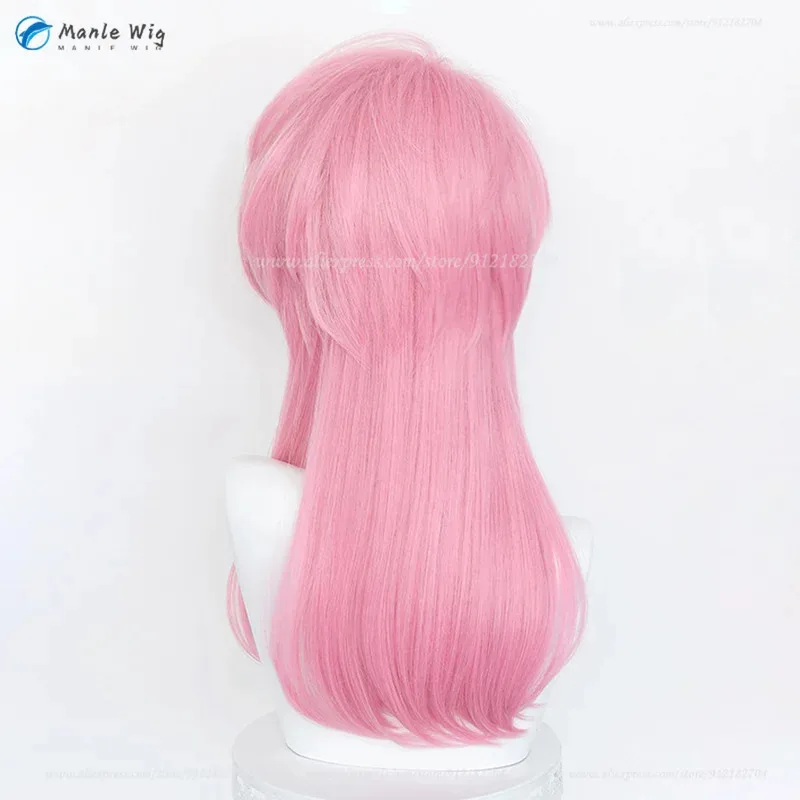 DY2025Anime Sanzu Haruchiyo Розовый Длинный 55 см Парик Для Косплея Термостойкие Синтетические Волосы Хэллоуин Мужчины Женщины Аниме Парики + Бесплатный Парик C