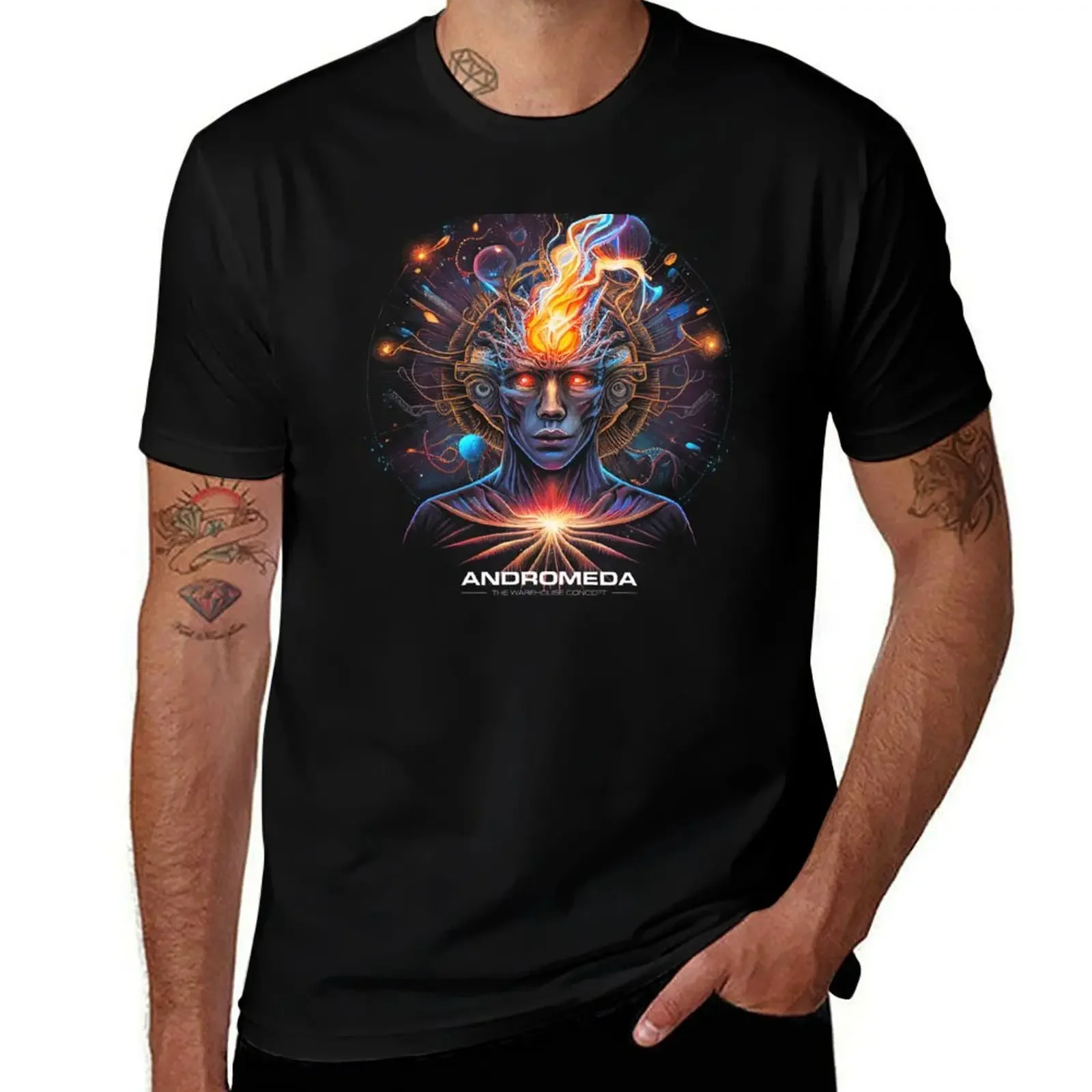 Andromeda - The Warehouse Concept T-Shirt vintage vintage t shirts cute tops cotton graphic tees clothing for men