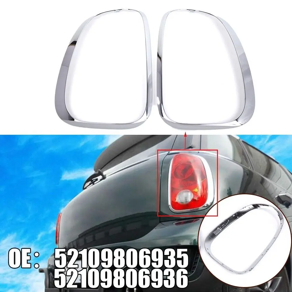 For MINI Cooper R60 Countryman S ALL4 11-16 Chrome Tail Light Ring Bezel Trim Surround Cover Left Right 52109806935 52109806936