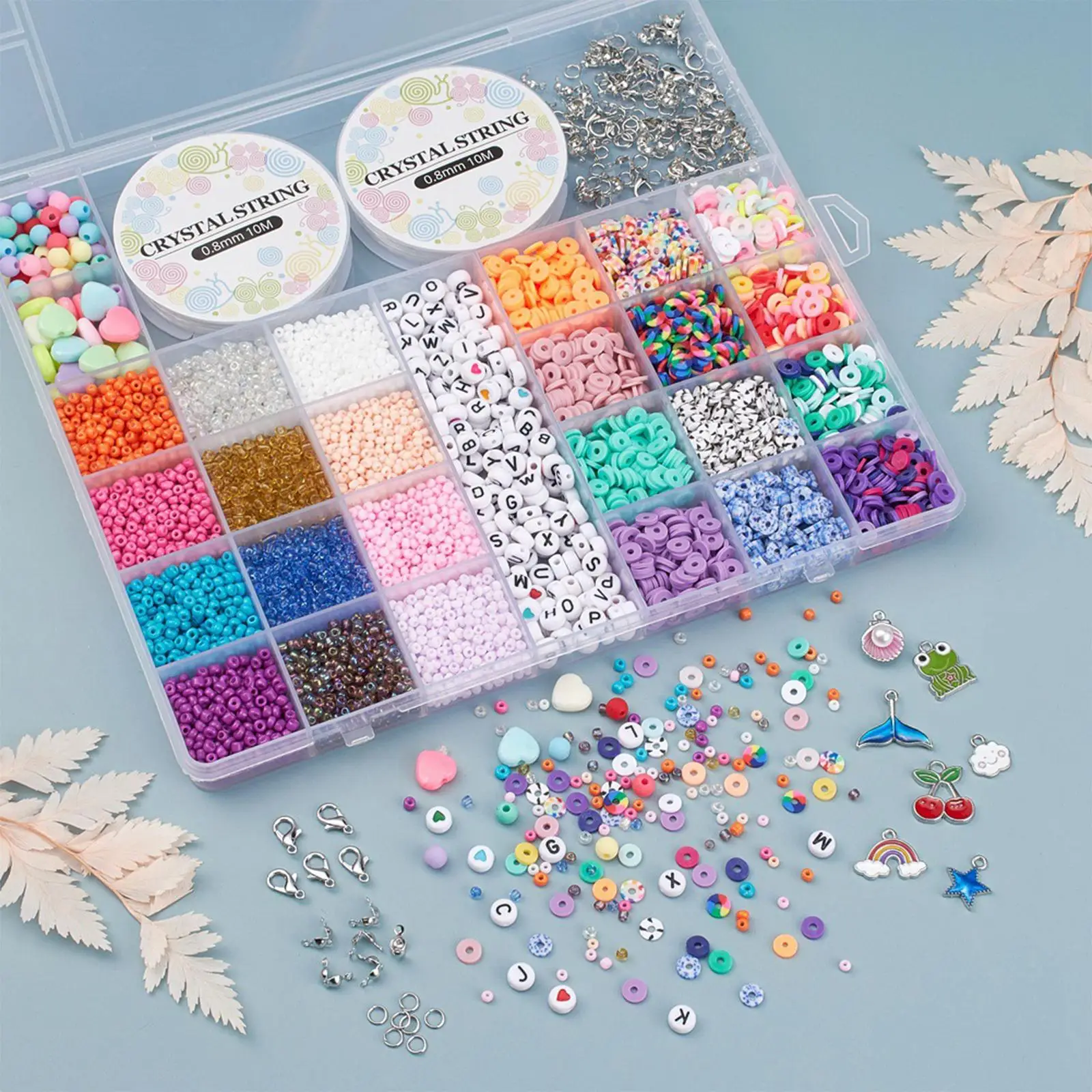 4580 Pieces Clay Beads for Jewelry Making Durable Wide Applications