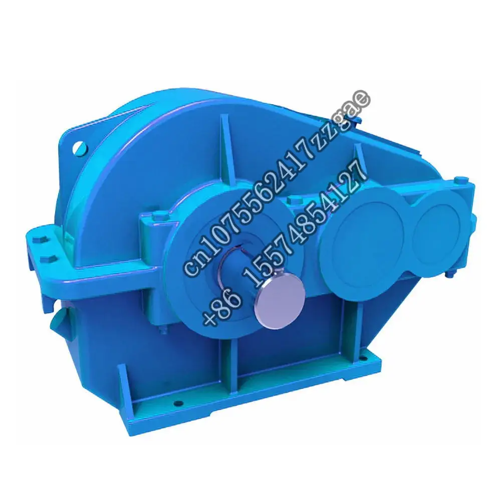 industrial heavy-duty transmission two three stage helical bevel turbine cylindrical harden gear speed reducer reduction gearbox