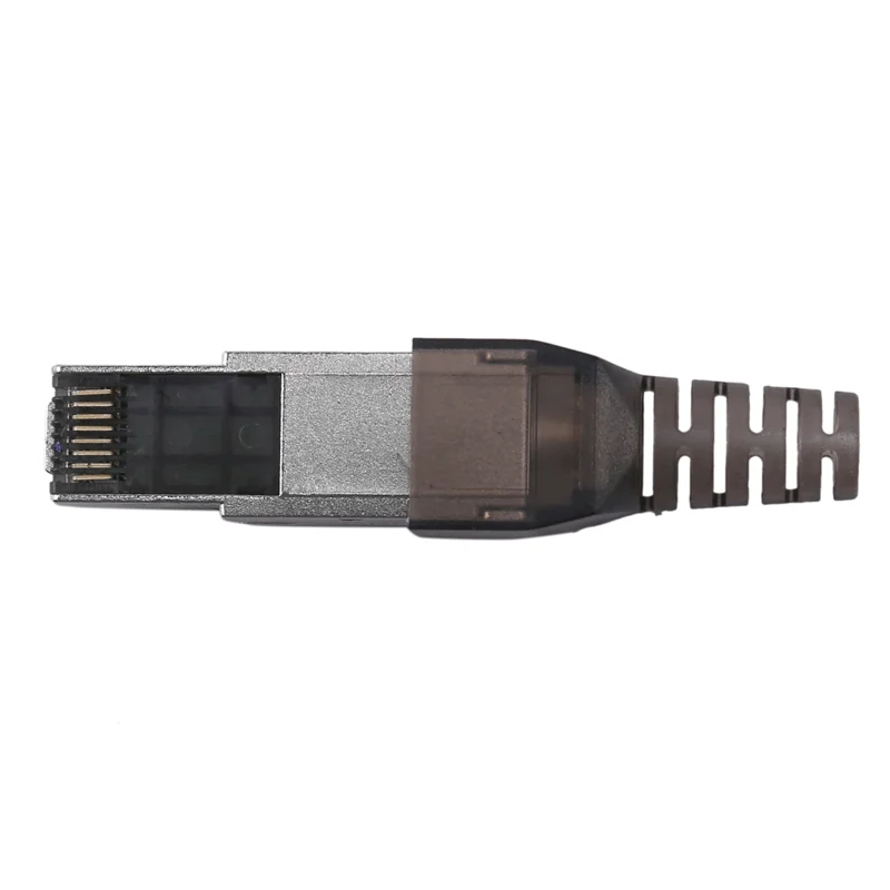 AB46-16Pcs Tool-Free Shielded RJ45 Cat 7 Termination Plug Cat7 Plug / Cat7 Connector Connectors Modular 23/24AWG-Black