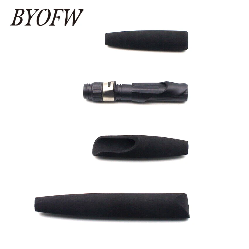 Imagem -06 - Byofw-long Black Foam Eva Spinning Vara de Pesca Kit Handle Construção em Linha Reta Split Grip Substituição Faça Você Mesmo Durável Leve Set