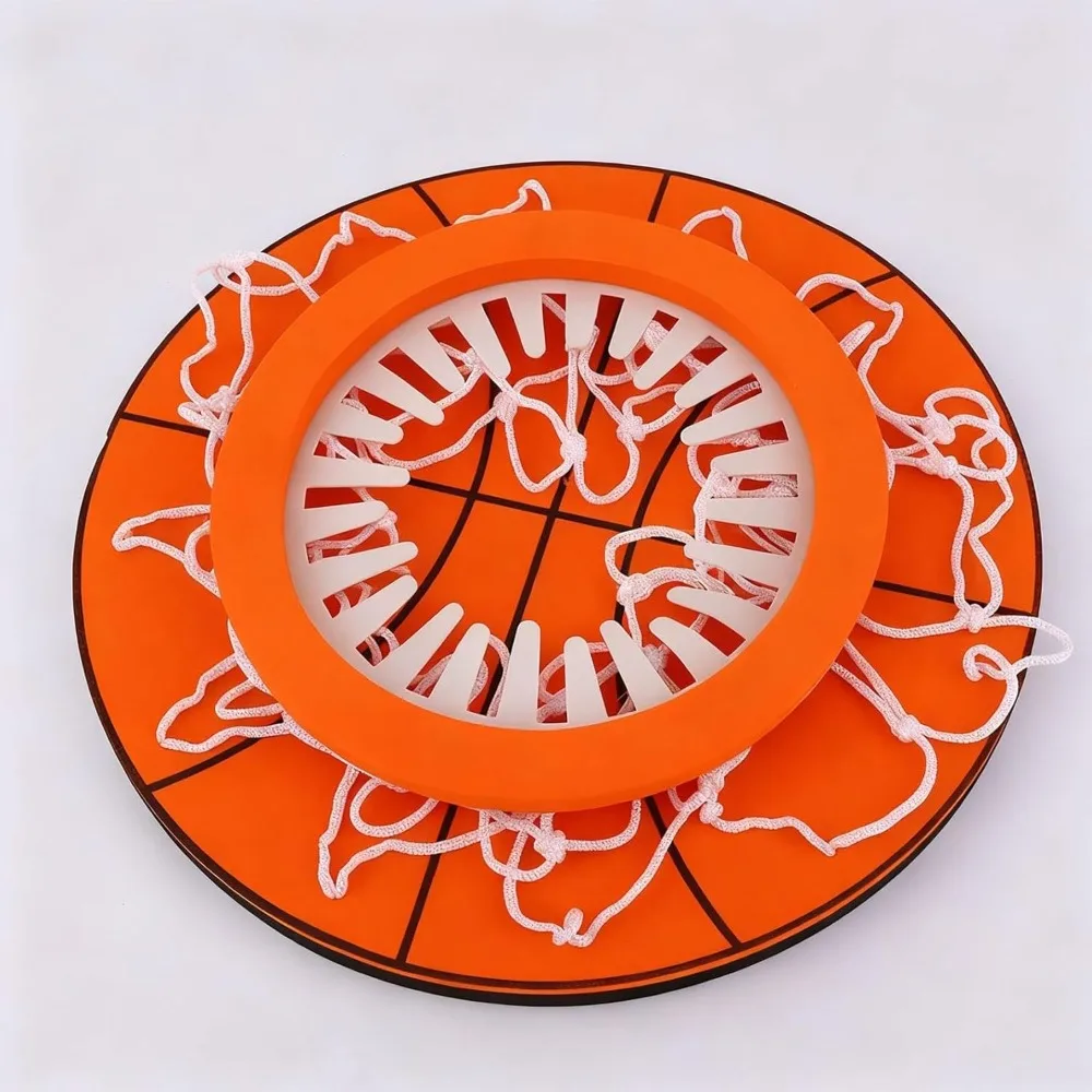 

Orange Hanging Indoor Basketball Hoop Stress Relief Game with Net and Ball Ceiling Basketball Hoop Indoor No Assembly Required