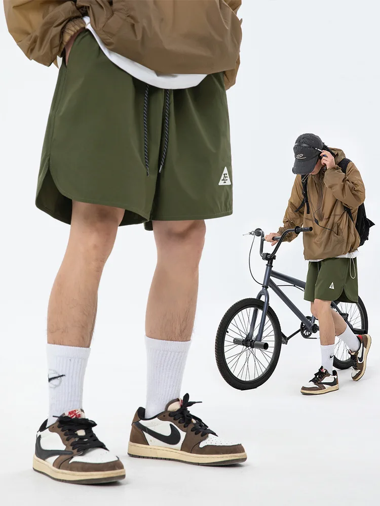 

Men's Cycling Sports Short Summer Quick Dry New Beach Board Shorts Loose Fit Streetwear Embroidered Casual Trousers