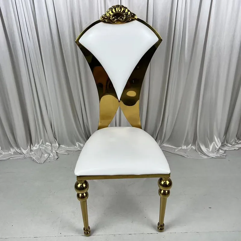 

Metal white leather flannel hotel chair hotel banquet chair