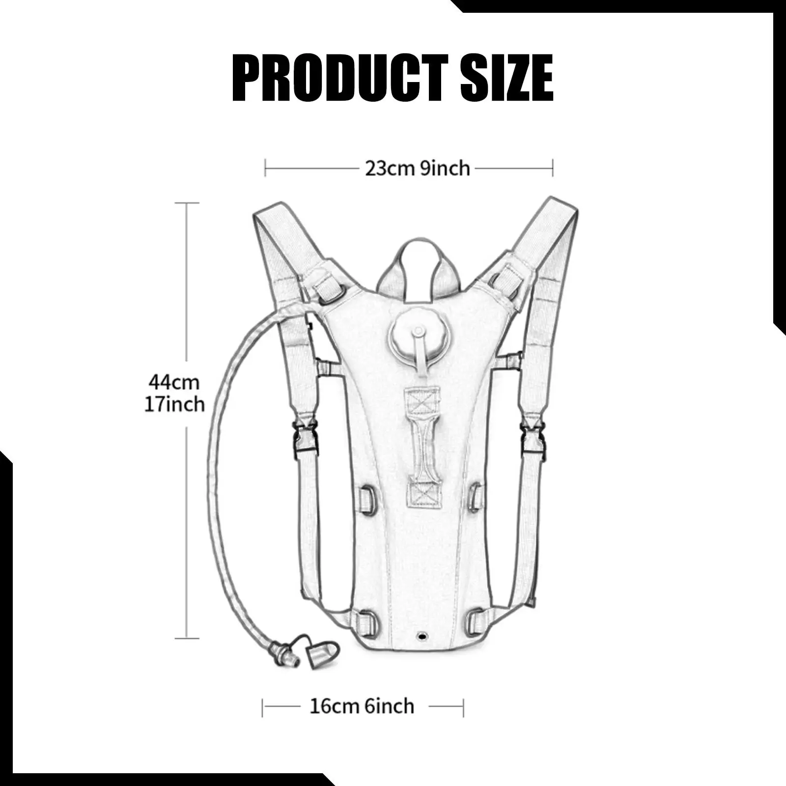 

Рюкзак-гидратор 3 л с питьевой системой, легкий, из ткани Оксфорд, для активного отдыха, походов, кемпинга, для мужчин и женщин