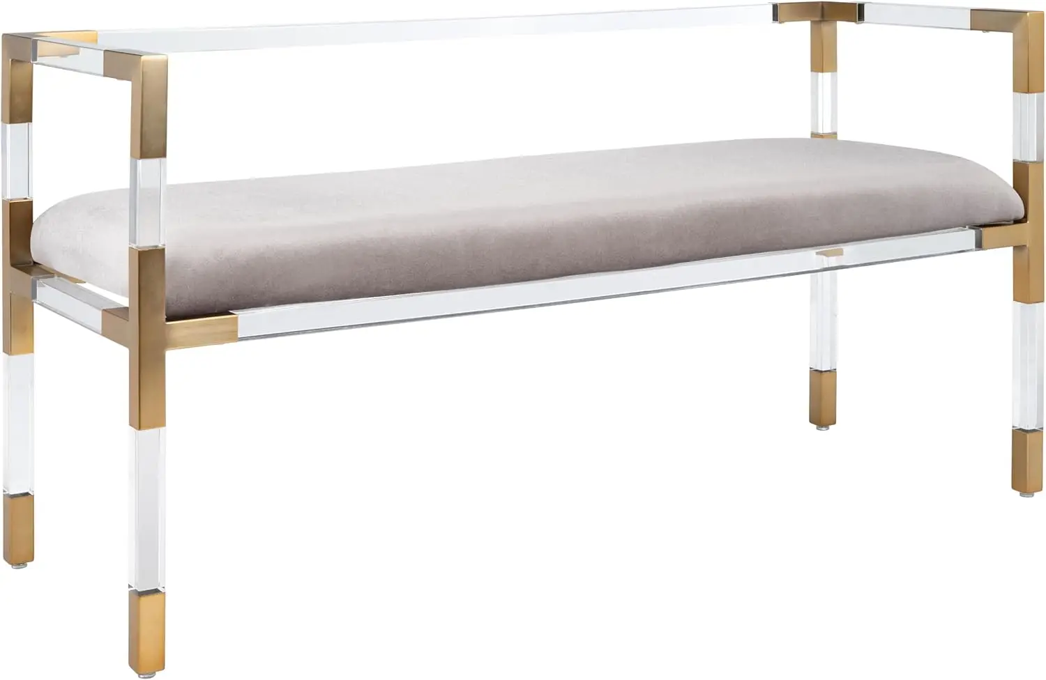 Safavieh Couture Collection Anastasia Bronze Acrylic Bench