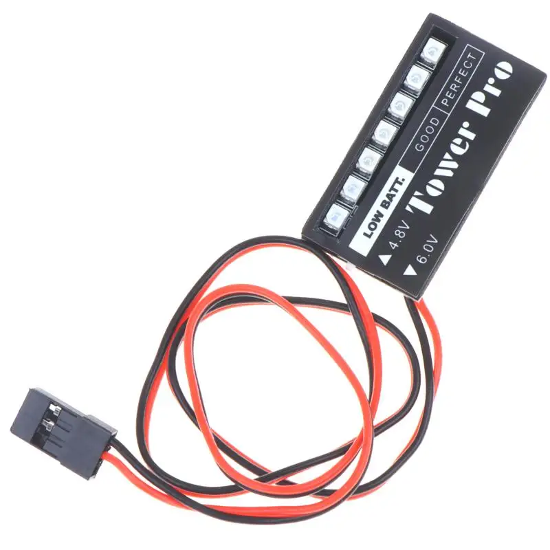 RC Model Battery Voltage Level Indicator 7 LED 4.8V 6V Electric Power Display for RC Drone Boat Model Repair Parts